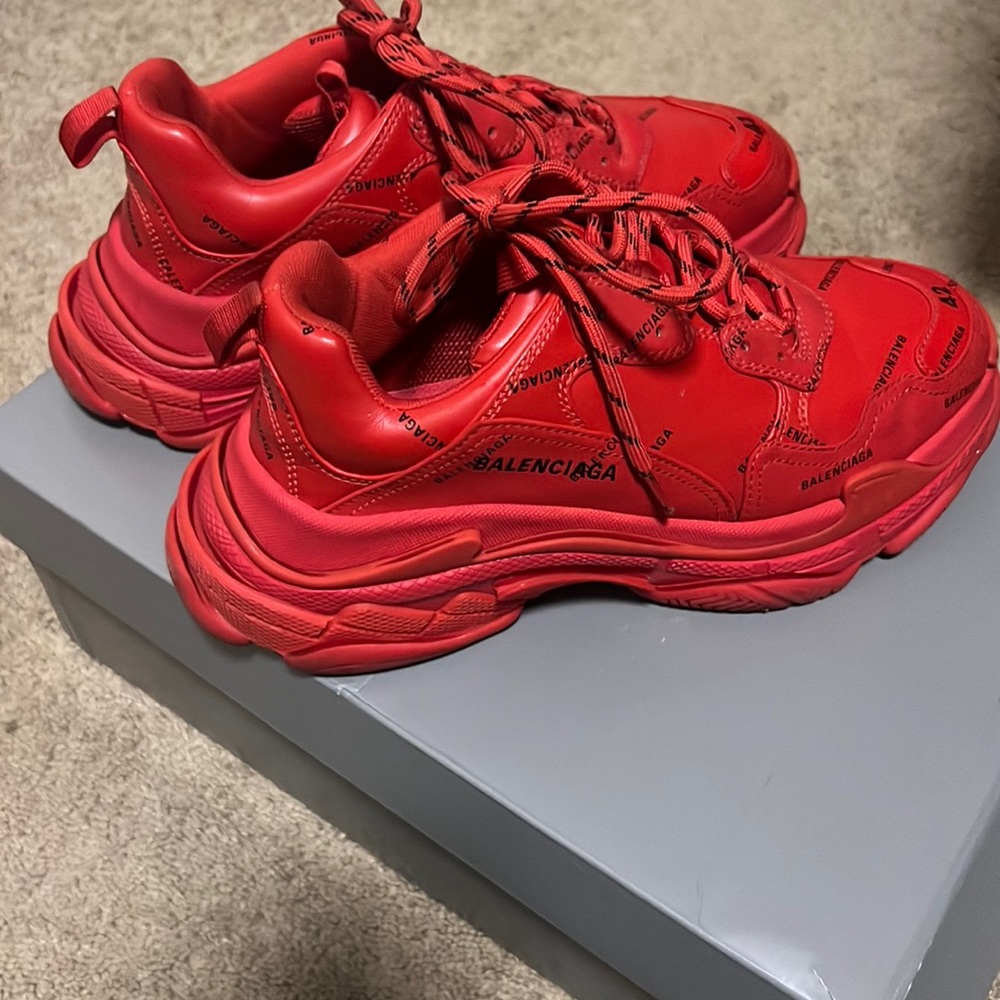 Red balenciaga men’s sneakers size 42